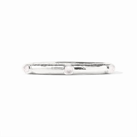 Julie Vos | Catalina Stone Hinge Bangle - Silver