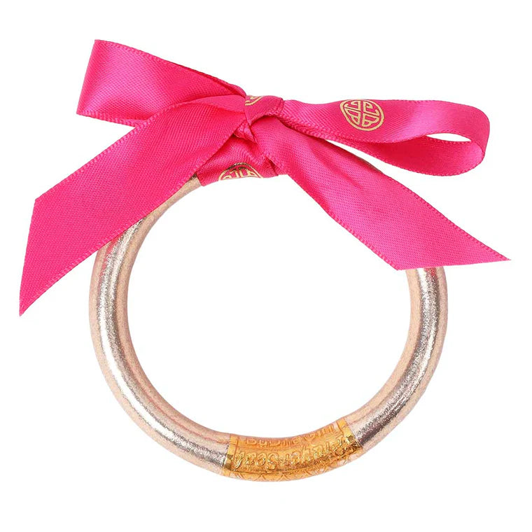 BuDhaGirl | Champagne Tzubbie All Weather Bangle® (AWB®) - Serenity Prayer