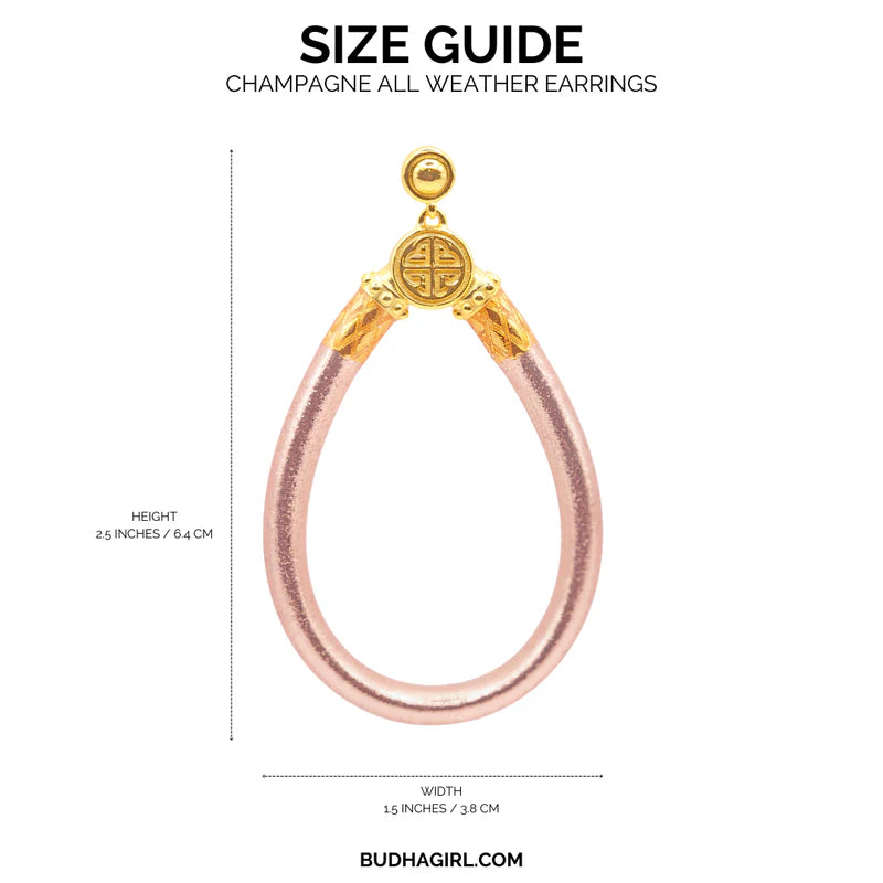 BuDhaGirl  | Champagne All Weather Earrings