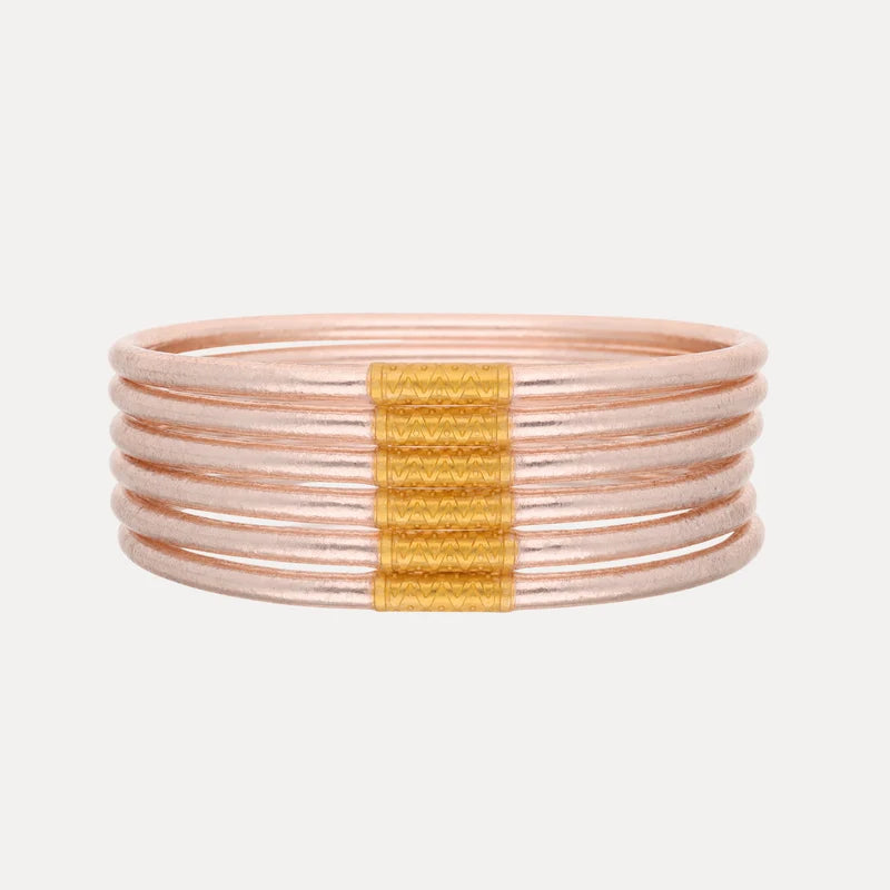 BuDhaGirl | Champagne Lumine All Weather Bangles® (Set of 6)