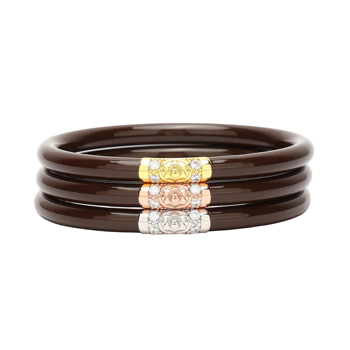 BuDhaGirl | Three Kings All Weather Bangles (AWB) - Chocolate