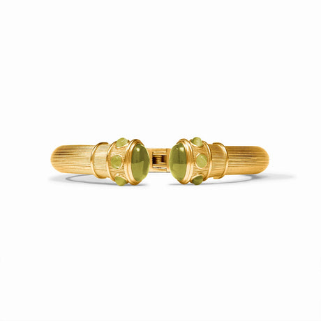 Julie Vos | Cobblestone Demi Cuff - Green Cat's Eye