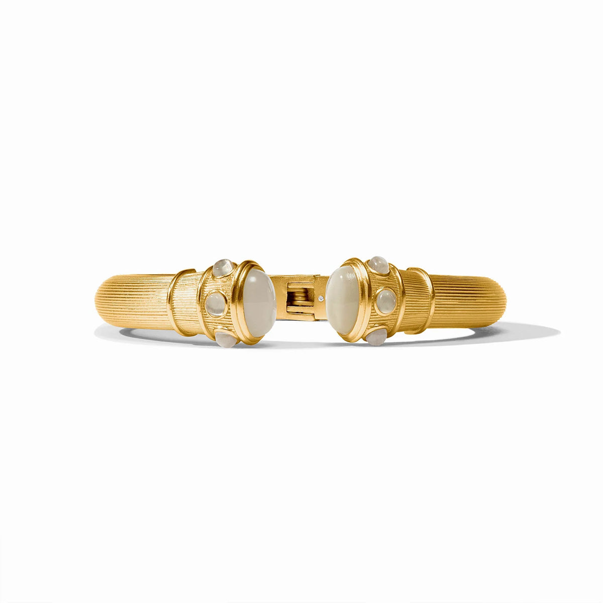 Julie Vos | Cobblestone Demi Cuff - Ivory Cat's Eye