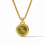 Julie Vos | Cobblestone Demi Necklace - Green Cat's Eye