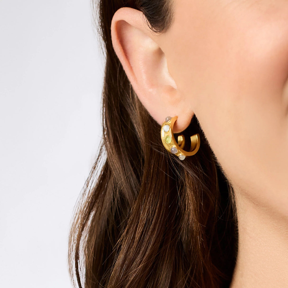 Julie Vos | Cobblestone Double Hoop