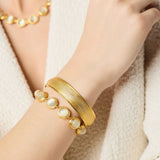 Julie Vos | Cobblestone Hinge Bangle in Gold