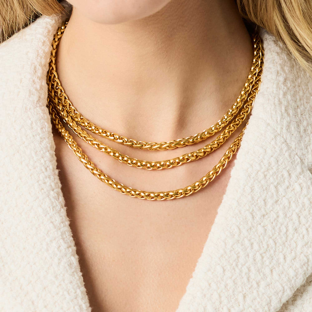 Julie Vos | Cobblestone Link Necklace in Gold
