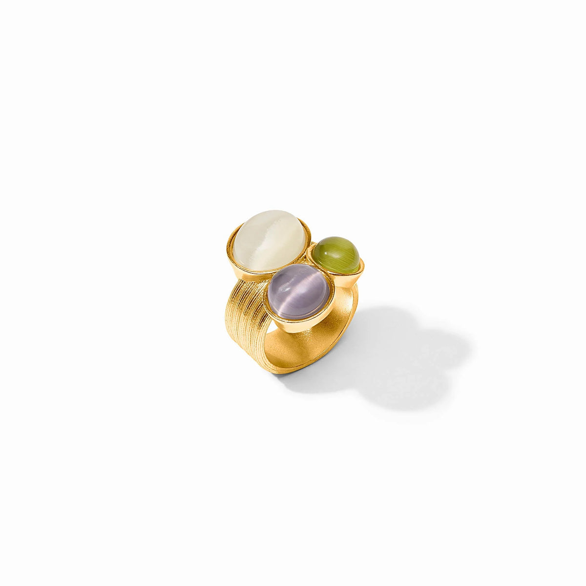 Julie Vos | Cobblestone Statement Ring - Multi Stone Cat's Eye