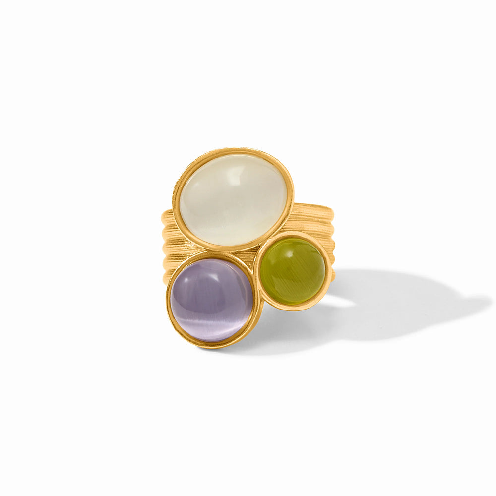 Julie Vos | Cobblestone Statement Ring - Multi Stone Cat's Eye