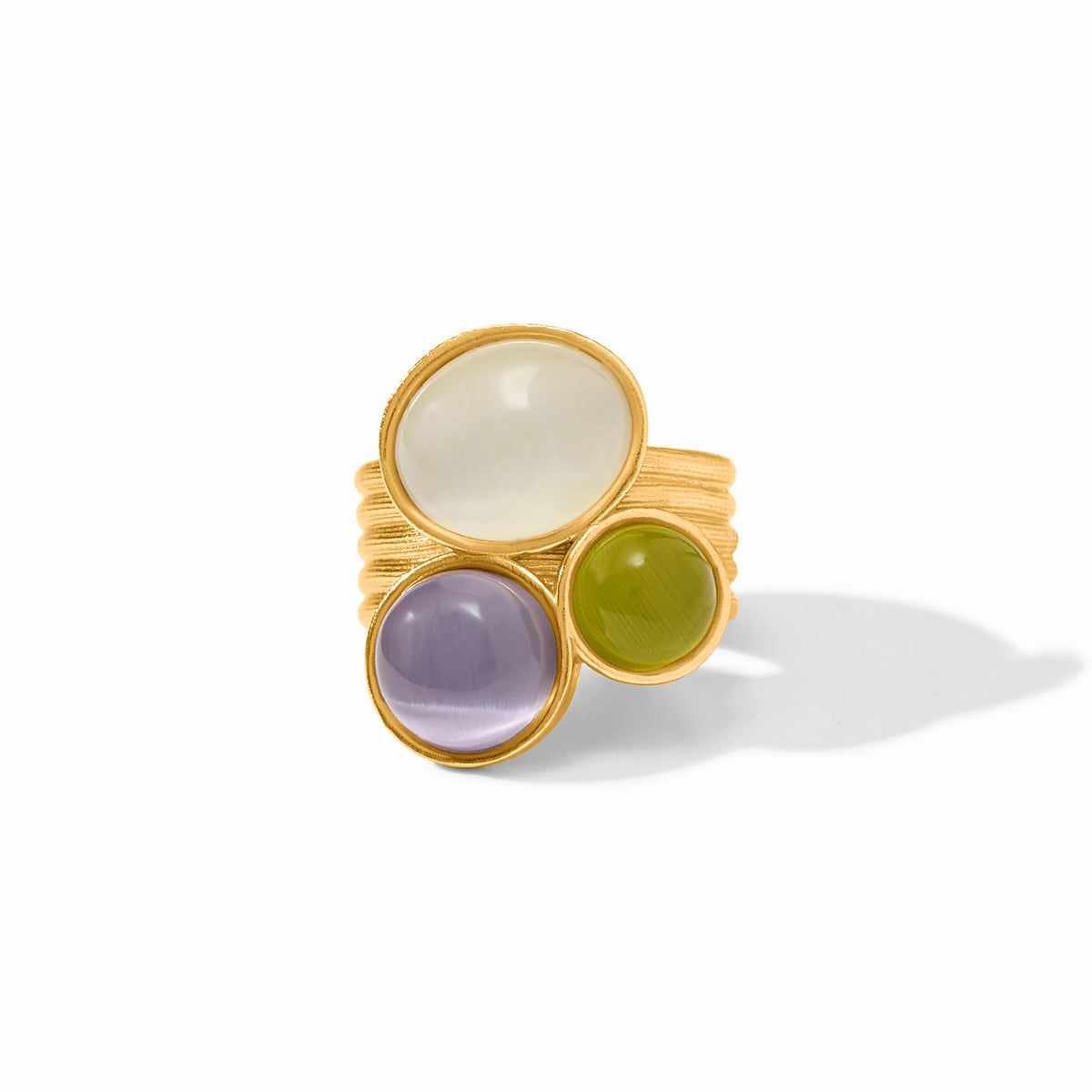 Julie Vos | Cobblestone Statement Ring - Multi Stone Cat's Eye