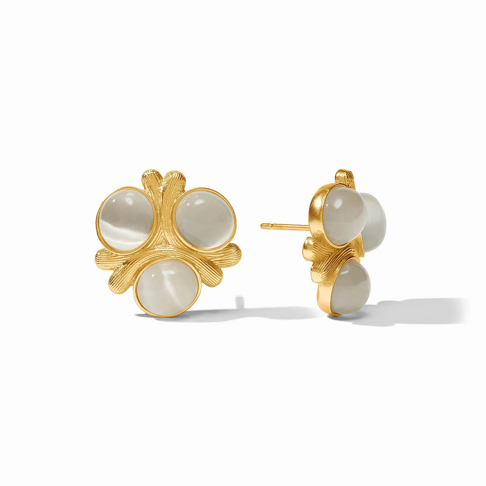 Julie Vos | Cobblestone Statement Srud - Ivory Cat's Eye