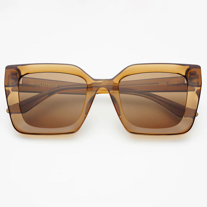 Freyrs | Coco Womens Square Sunglasses - Brown