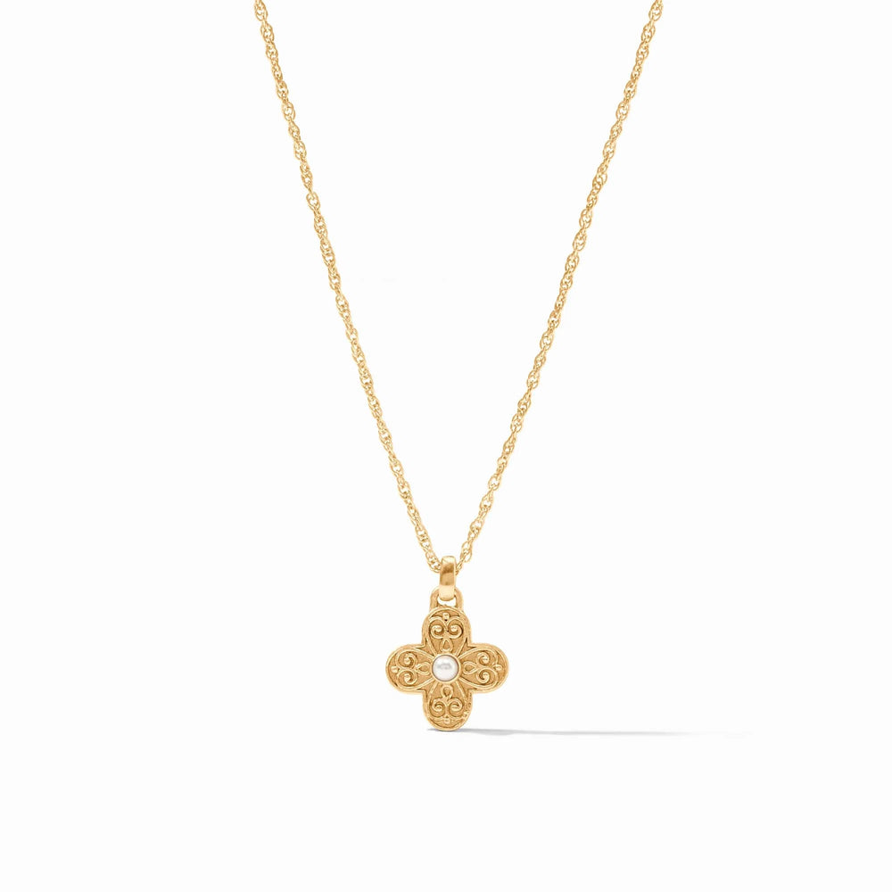 Julie Vos | Malta Corinth Delicate Necklace in Pearl