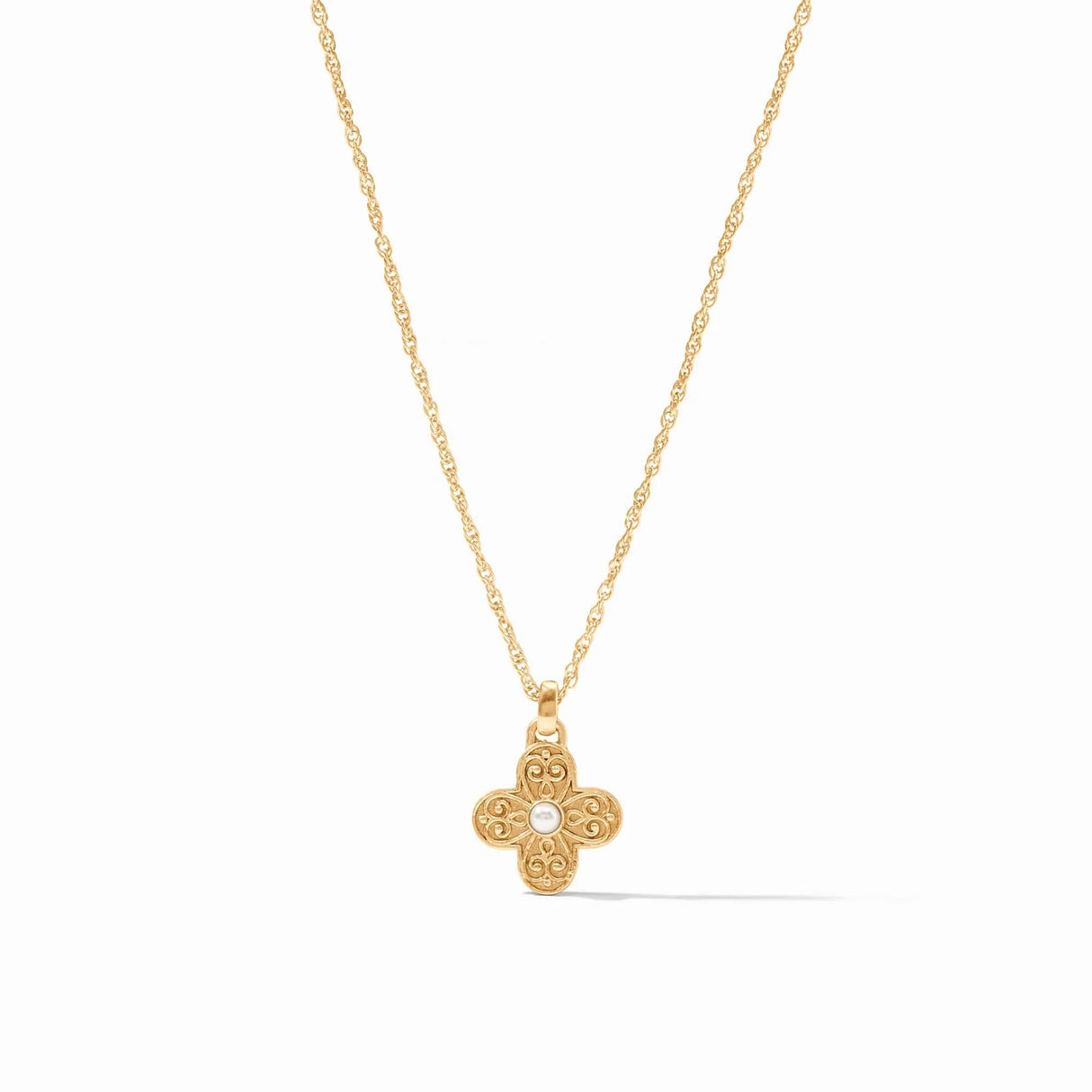 Julie Vos | Malta Corinth Delicate Necklace in Pearl