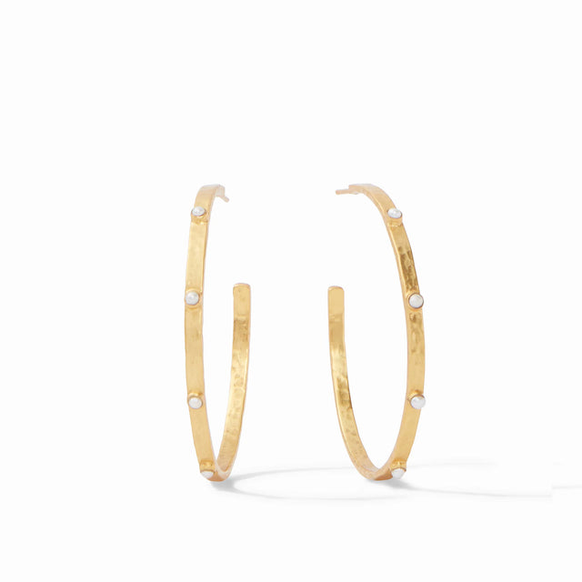 Julie Vos | Crescent Stone Hoop