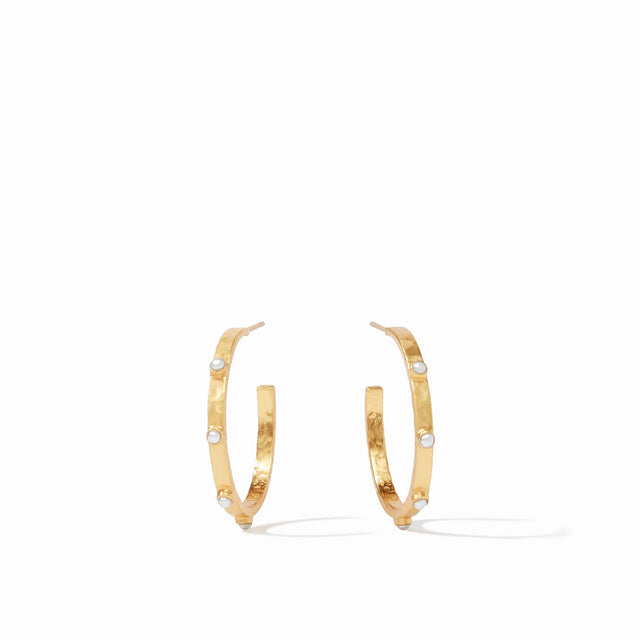 Julie Vos | Crescent Stone Hoop