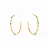 Julie Vos | Crescent Stone Hoop