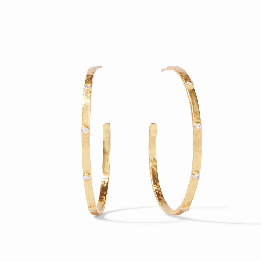 Julie Vos | Crescent Stone Hoop