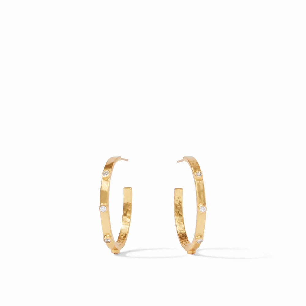 Julie Vos | Crescent Stone Hoop
