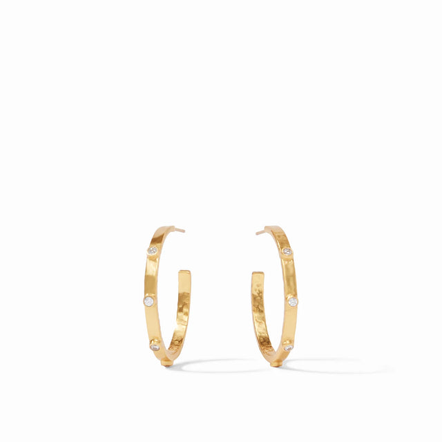 Julie Vos | Crescent Stone Hoop