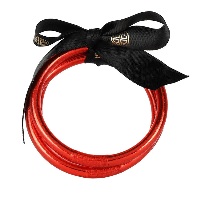 BuDhaGirl | Crimson All Weather Bangles® (AWB®) - Serenity Prayer