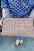Jen & Co. | Riley Square Knot Crossbody/Wristlet in Sand