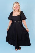 Comes in Waves Midi Dress