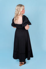 Comes in Waves Midi Dress
