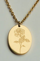 By Grace | Birth Flower Gold Necklace