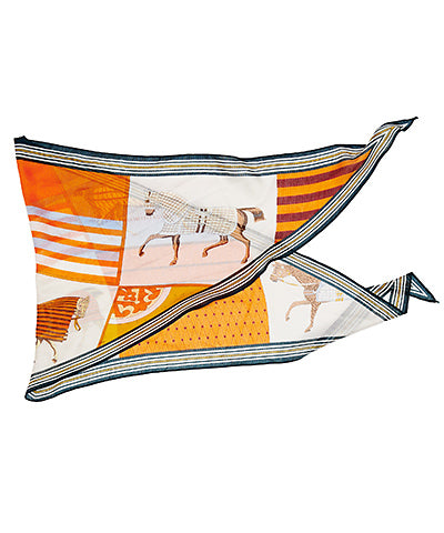 Horse Print Diamond Shape Scarf