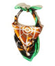 Belt & Circle Print Scarf