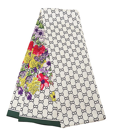 Madison's Exclusive | Floral Print Narrow Scarf