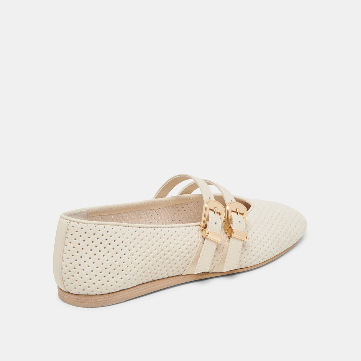 Dolce Vita | Baylee Ballet Flats Bone Perforated Suede