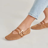 Dolce Vita | Baylee Ballet Flats Pecan Perforated Suede