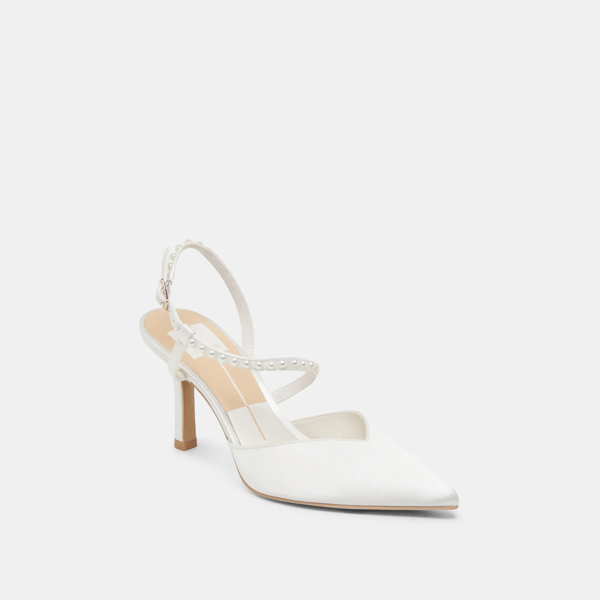 Dolce Vita | Kamra Pearl Heels True White Satin