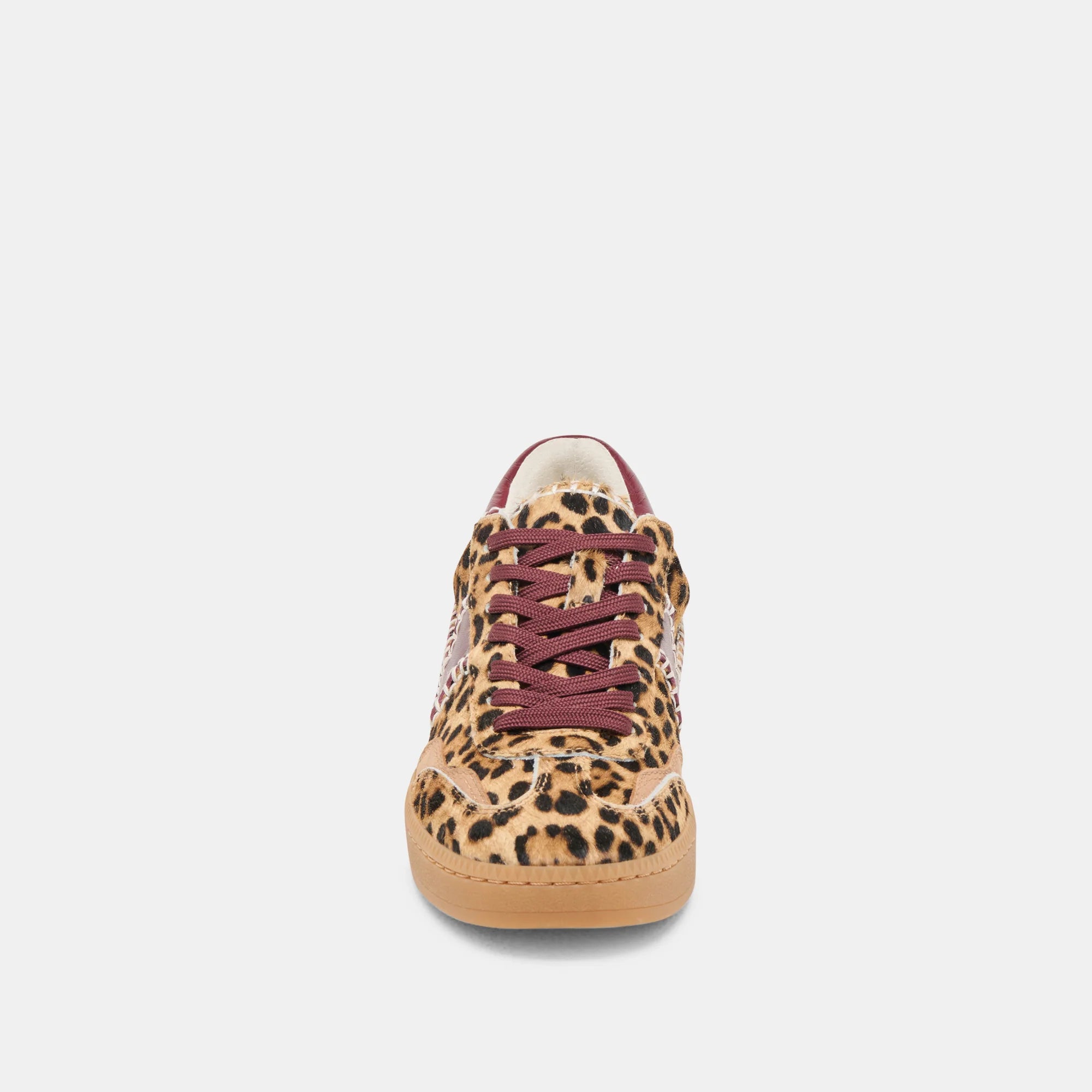 Dolce Vita | Notice Stitch Sneakers Burgundy Leopard Calf Hair