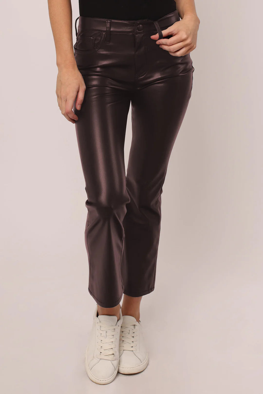 Dear John  | Jenna Crop Vegan Leather Pants (Final Sale)