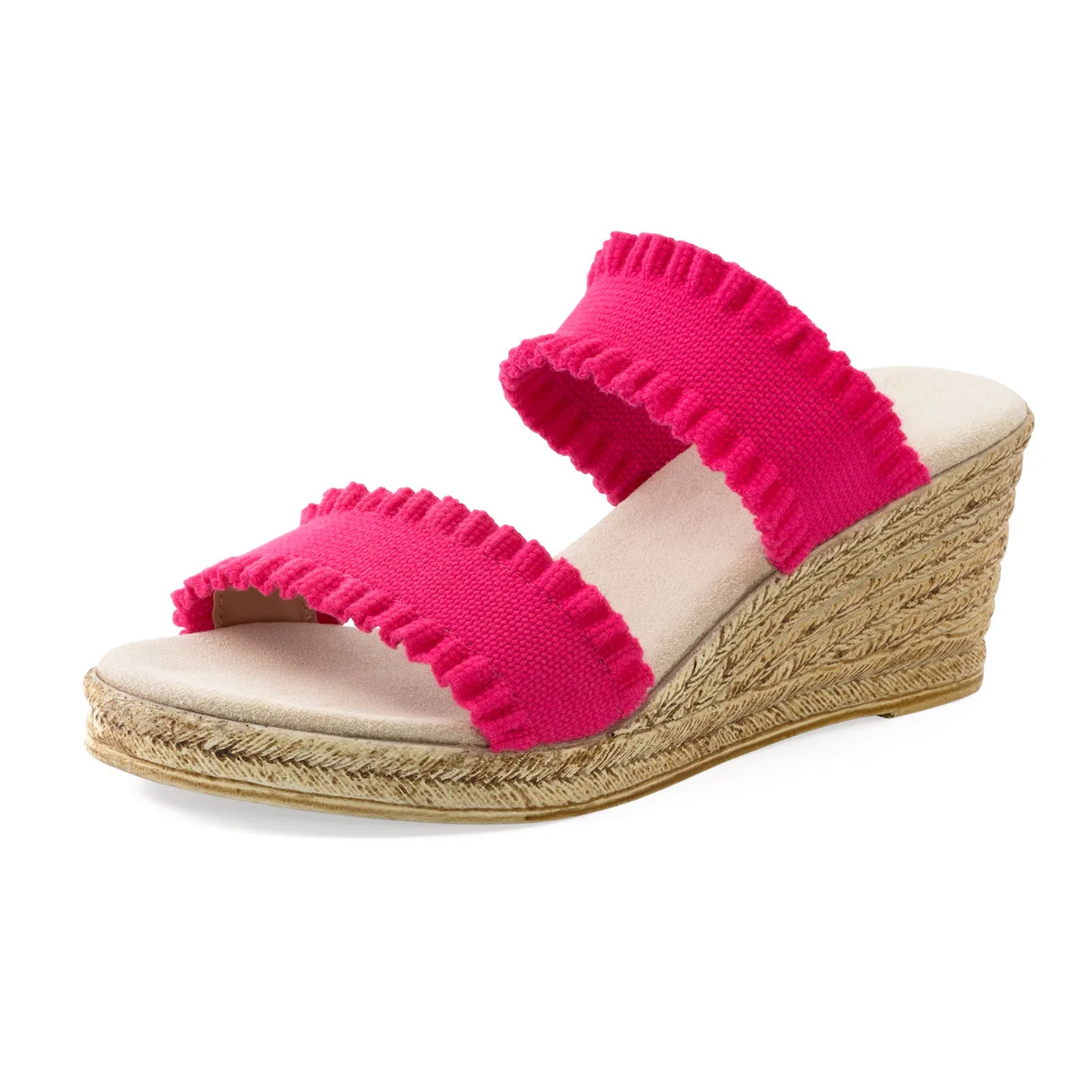 Charleston Shoe Co. | Dorset - Hibiscus Pink Ruffle
