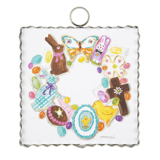 The Round Top Collection | Mini Easter Icon Wreath Print