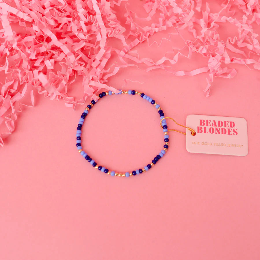 Beaded Blondes | Denim Sprinkle Bracelet