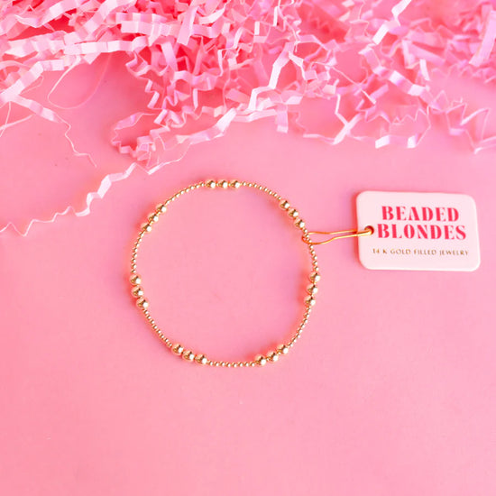 Beaded Blondes | ILY Gold Bracelet