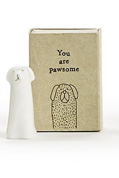 Two's Company | Tall Animal Matchbox in Gift Box With Saying