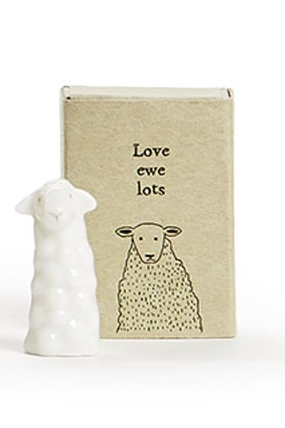 Two's Company | Tall Animal Matchbox in Gift Box With Saying