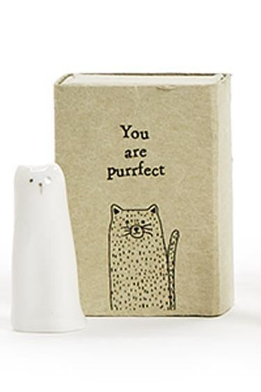 Two's Company | Tall Animal Matchbox in Gift Box With Saying