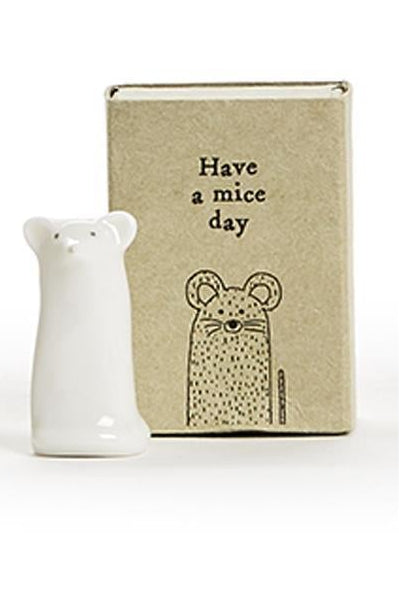 Two's Company | Tall Animal Matchbox in Gift Box With Saying