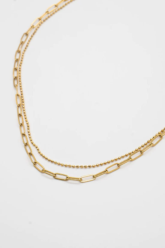 Brenda Grands Paperclip Layered Choker