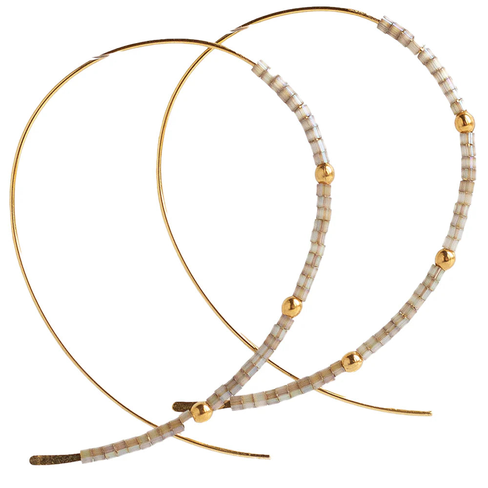 Lenny & Eva | Confetti Earrings-Smoky Quartz