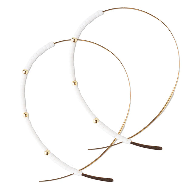 Lenny & Eva | Confetti Earrings-White