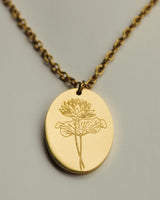 By Grace | Birth Flower Gold Necklace