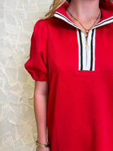 Mary Square | Andie Dress in Red